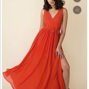 Gorgeous joyfolie Burnt Orange dress